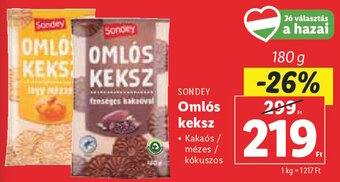 Lidl Sondey Omlós keksz 180 g ajánlat
