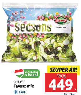 Lidl Eisberg Tavasz mix 160 g ajánlat
