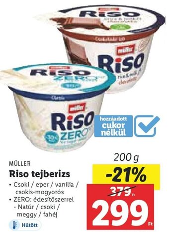 Lidl Müller Riso tejberizs 200 g ajánlat