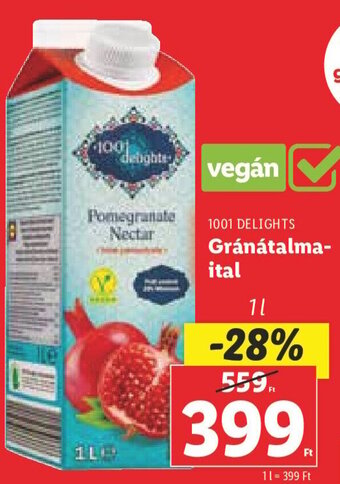 1001 Delights Gránátalma- ital 1 l