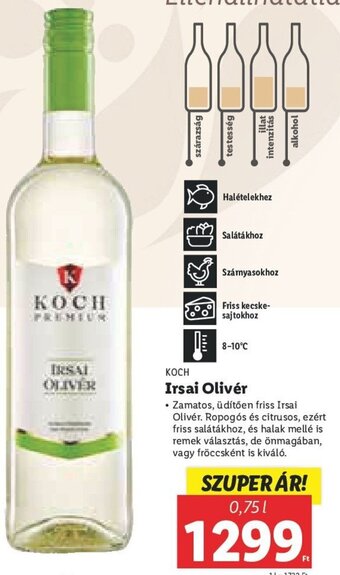 Lidl Koch Irsai Olivér 0,75 l ajánlat