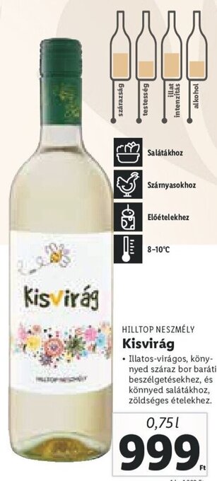 Lidl Hilltop Neszmély Kisvirág 0,75 l ajánlat