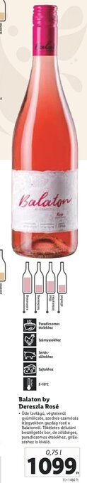 Lidl Balaton by Dereszla Rosé 0,75 l ajánlat
