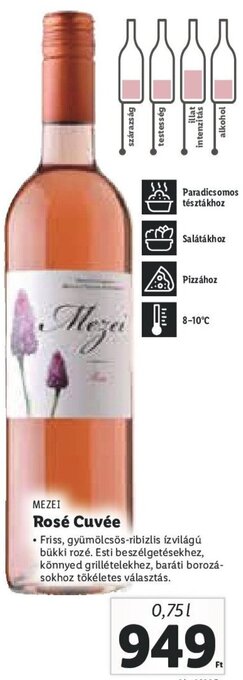 Lidl Mezei Rosé Cuvée 0,75 l ajánlat