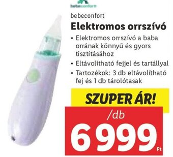 Lidl Bebeconfort Elektromos orrszívó 1 db ajánlat