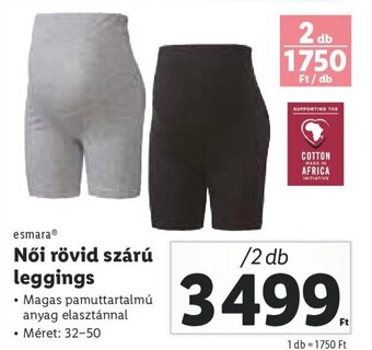 Lidl Esmara Női rövid szárú leggings 2 db ajánlat