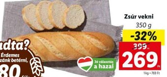 Lidl Zsúr vekni 350 g ajánlat