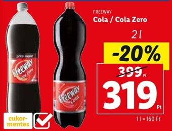 Lidl Freeway Cola / Cola Zero 2 l ajánlat