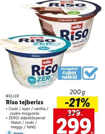 Lidl Müller Riso tejberizs 200 g ajánlat
