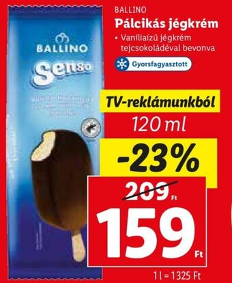 Lidl Ballino Pálcikás jégkrém 120 ml ajánlat