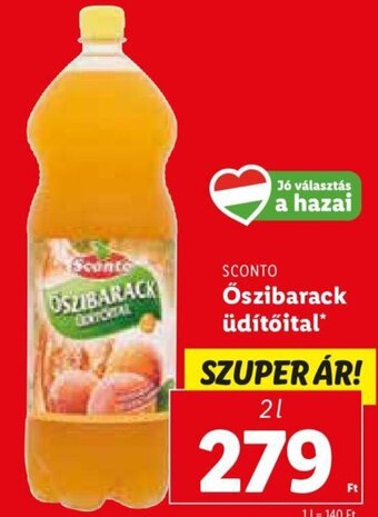 Sconto Őszibarack üdítőital 2 l