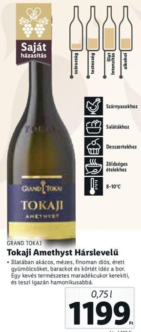 Lidl Grand Tokaj Tokaji Amethyst Hárslevelű 0,75 l ajánlat