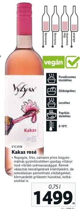 Lidl Vylyan Kakas rosé 0,75 l ajánlat