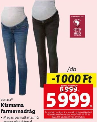Lidl Esmara Kismama farmernadrág 1 db ajánlat