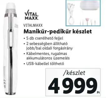 Lidl Vitalmaxx Manikűr-pedikűr készlet ajánlat