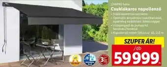 Livarno Home Csuklókaros napellenző 1 db