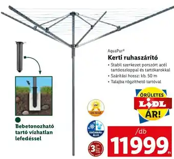 Lidl AquaPur Kertri ruhaszárító 1 db ajánlat