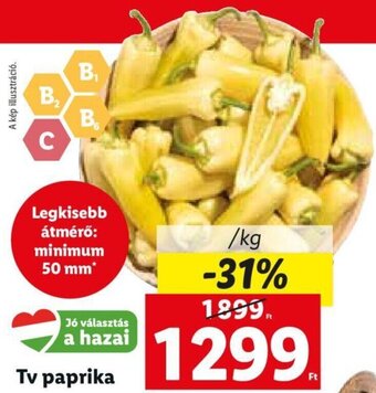 Lidl Tv paprika 1 kg ajánlat