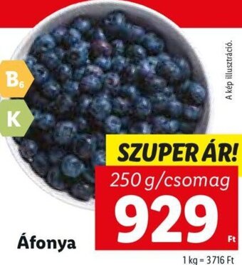 Lidl Áfonya 250 g ajánlat