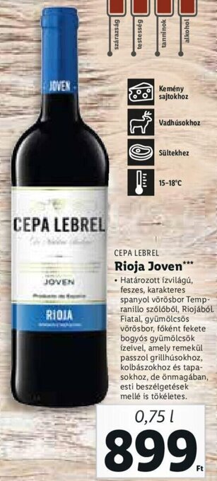 Cepa Lebrel Rioja Joven 0,75 l