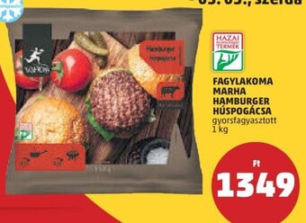 PENNY Fagylakoma marha hamburger húspogácsa 1 kg ajánlat