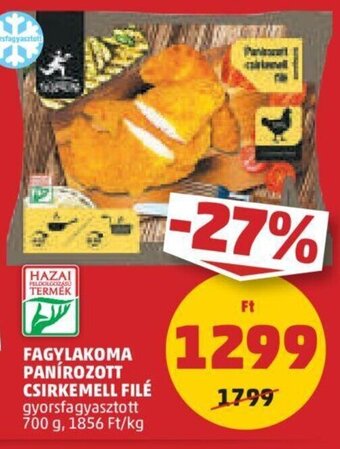 PENNY Fagylakoma Panírozott csirkemell filé 700 g ajánlat