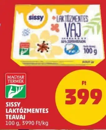 PENNY Sissy Laktózmentes teavaj 100 g ajánlat
