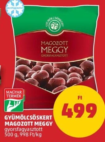 PENNY Gyümölcsöskert Magozott meggy 500 g ajánlat