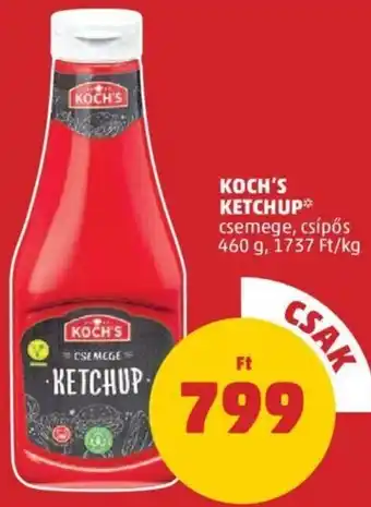 PENNY Koch's Ketchup 460 g ajánlat