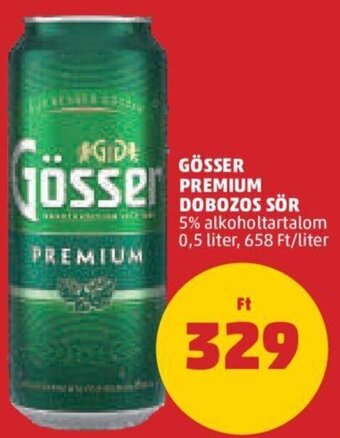 PENNY Gösser Premium dobozos sör 0,5 l ajánlat