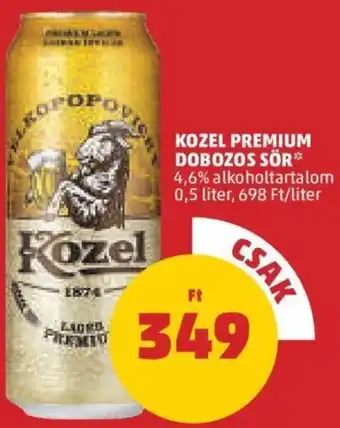 PENNY Kozel Premium dobozos sör 0,5 l ajánlat