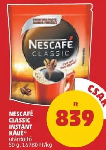 PENNY Nescafé Classic instant kávé 50 g ajánlat