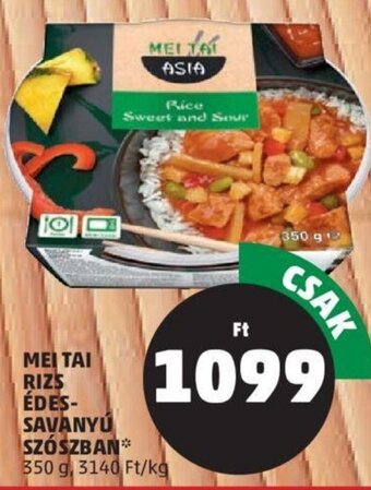 PENNY Mei Tai Rizs édes- savanyú szószban 350 g ajánlat