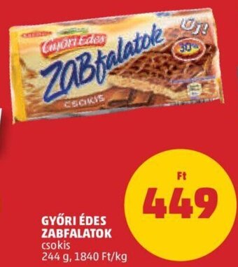 PENNY Győri Édes Zabfalatok 244 g ajánlat