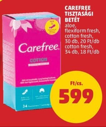 PENNY Carefree Tisztasági betét 30 / 34 db ajánlat