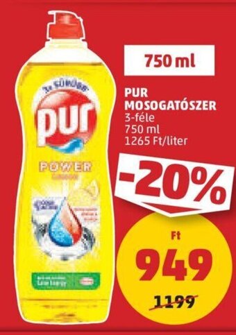 PENNY Pur Mosogatószer 750 ml ajánlat