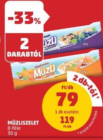 PENNY Müzliszelet 30 g ajánlat