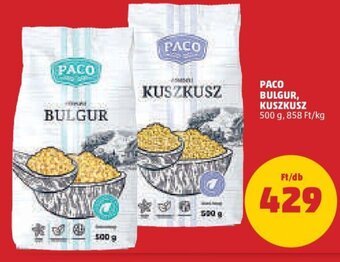 PENNY Paco Bulgur kuszkusz 500 g ajánlat