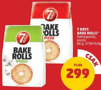 PENNY 7 Days Bake rolls 80 g ajánlat