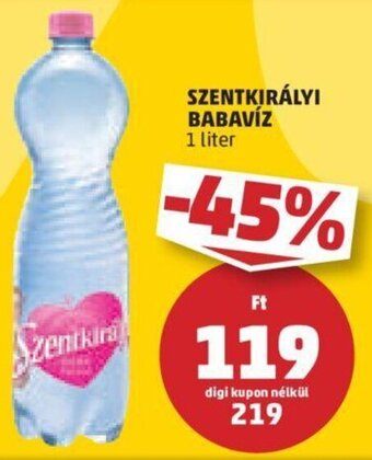 PENNY Szentkirályi Babavíz 1 l ajánlat