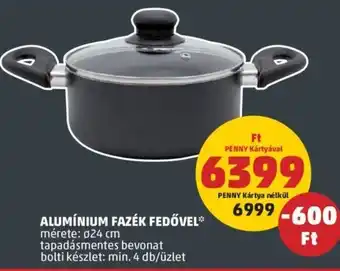Alumínium fazék fedővel 1 db