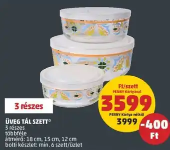 PENNY Üveg tál szett ajánlat