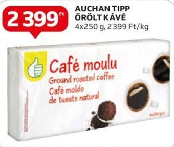 Auchan Auchan Tipp őrölt kávé 4 x 250 g ajánlat