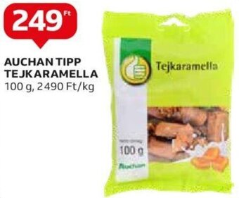 Auchan Tipp tejkaramella 100 g