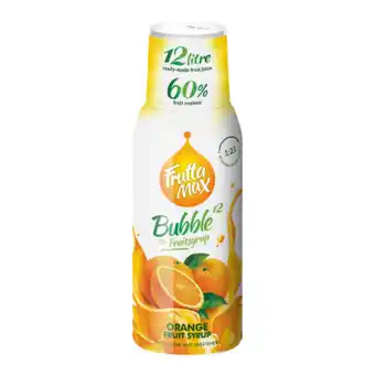 Auchan Fruttamax bubble12 narancs gyümölcsszörp cukorral és édesítőszerekkel 500 ml ajánlat