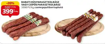 Babati Hús parasztkolbász vagy csípős parasztkolbász 10 dkg