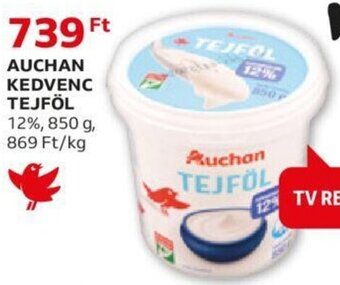Auchan Auchan Kedvenc tejföl 850 g ajánlat