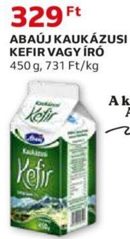 Auchan Abaúj Kaukázusi kefir vagy író 450 g ajánlat