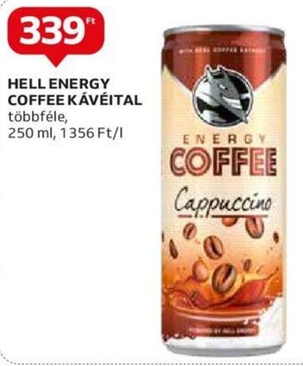 Auchan Hell Energy coffee kávéital 250 ml ajánlat