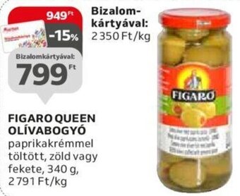 Auchan Figaro Queen olívabogyó 340 g ajánlat